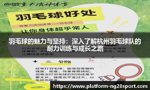 羽毛球的魅力与坚持:深入了解杭州羽毛球队的耐力训练与成长之路